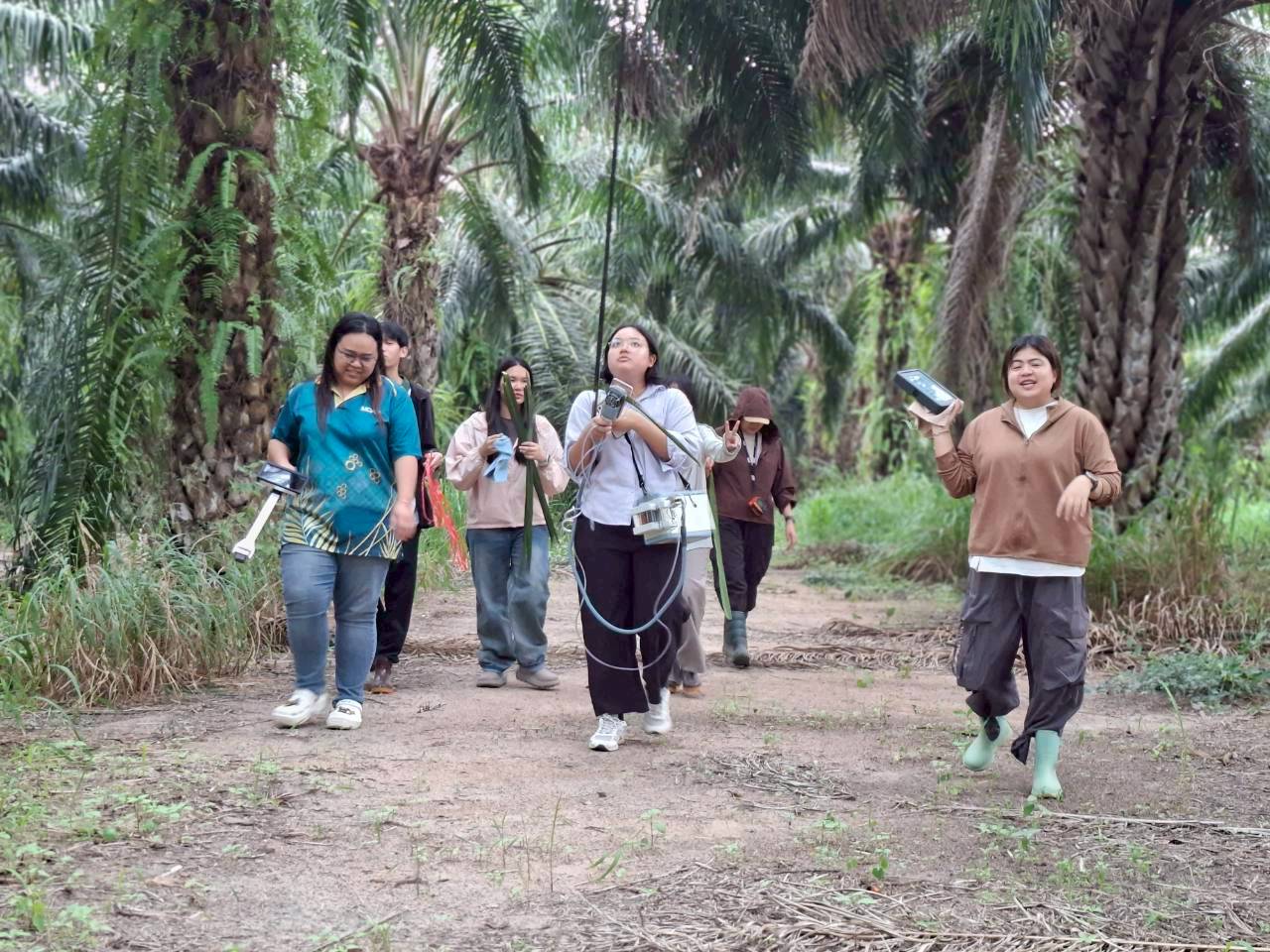 Center for Agricultural Information has assigned the Division of Agricultural Geo-Informatics to conduct the field survey to collect physical data from selected oil palm plantation plots during 16 – 22 March 2026.