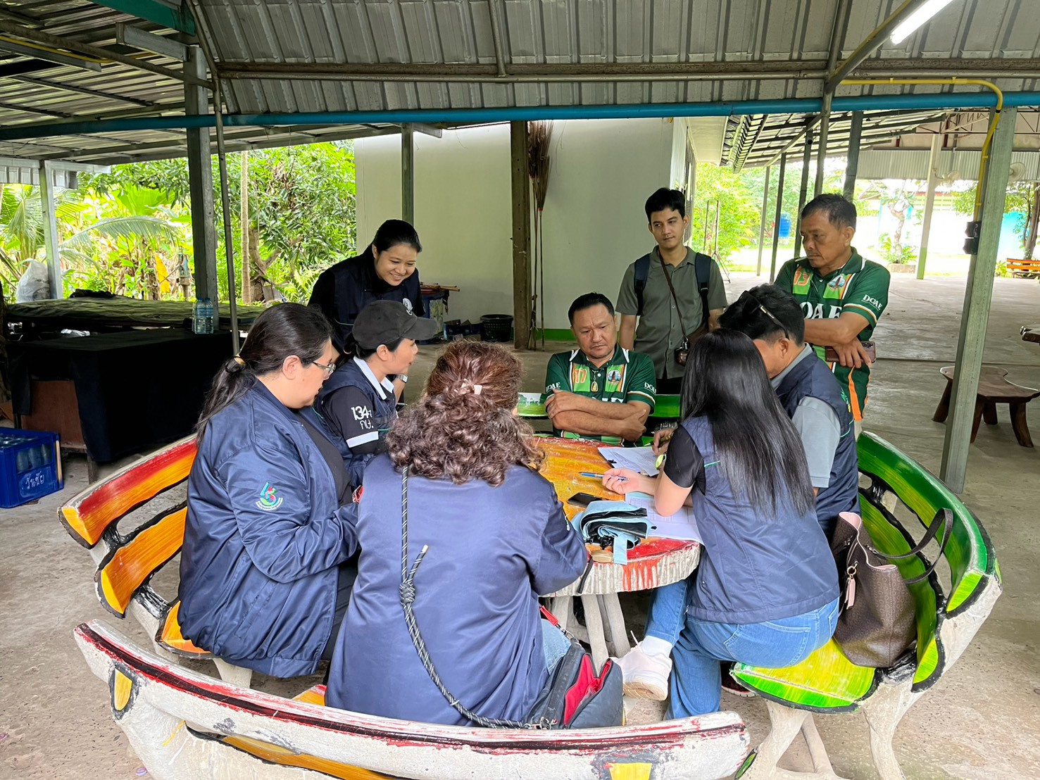 The Center of Agricultural Information, in collaboration with the Office of Agricultural Economics Region 11, the Yang Chum Noi District Department of Agricultural Extension, and the Sri Saket Provincial Department of Agricultural Extension, conducted a field survey during 6 – 7 August 2026